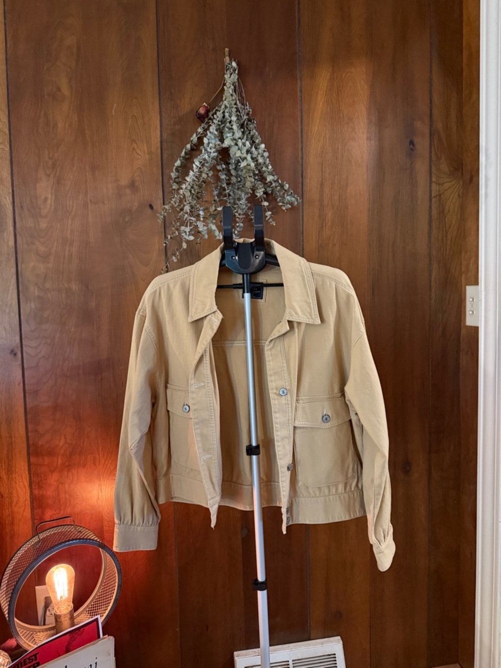 Abercrombie & Fitch Light Tan Utility Jacket